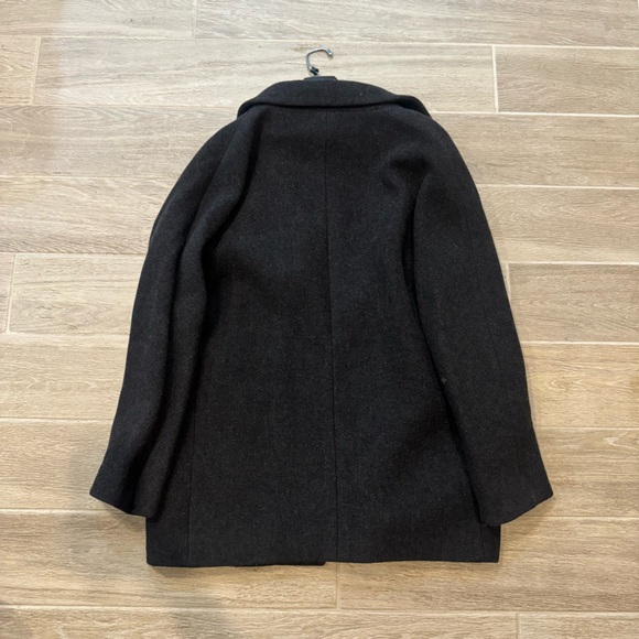 J. Crew Charcoal Stadium Cloth Nello Gori Coat - Picture 3 of 3